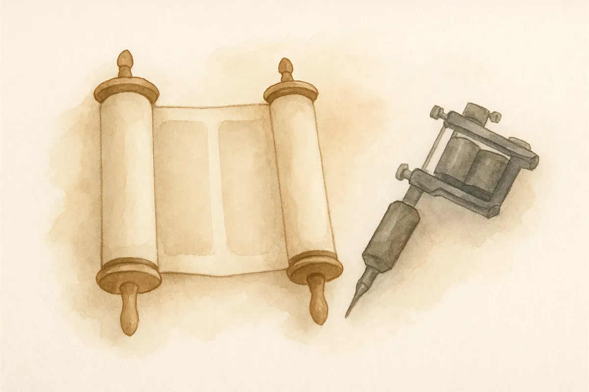 Are today's tattoos the same as prohibited in the Torah