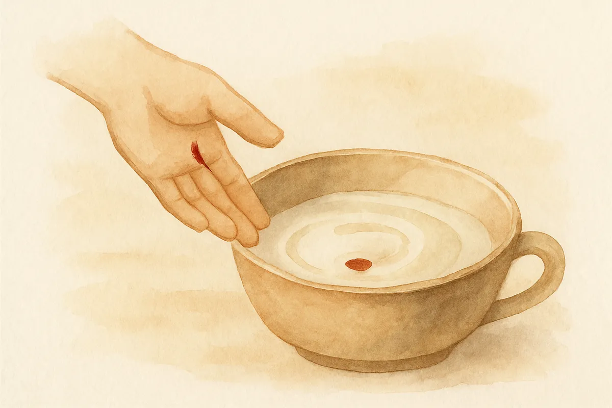 If i cut myself and bleed a little bit into something I'm making for dinner, must I throw it out?