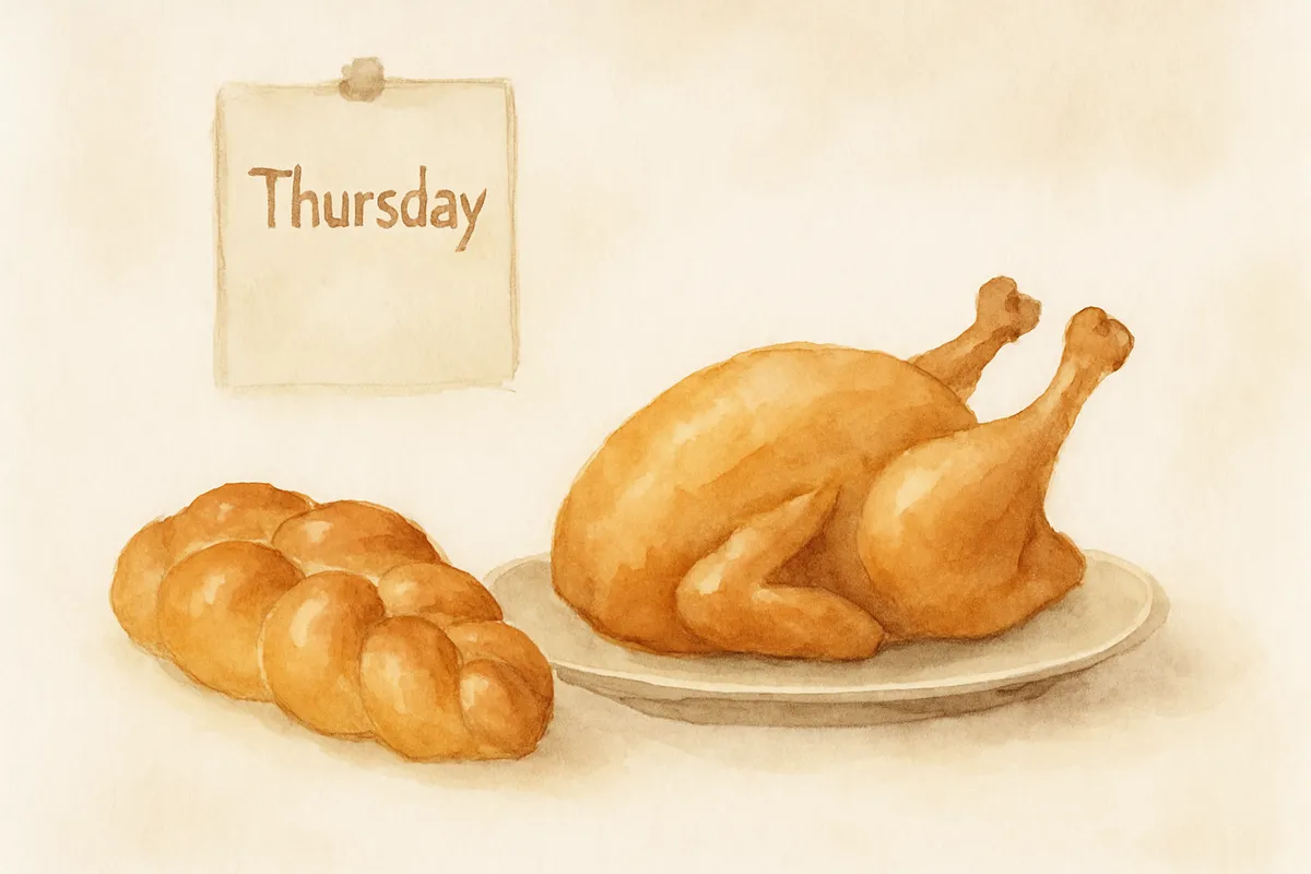 If tisha b'av was on Thursday can the break fast meal be chicken?