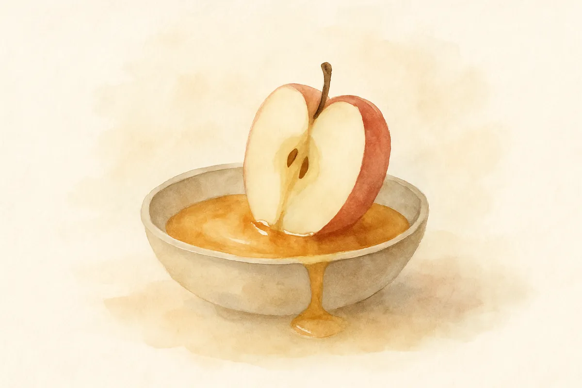 Please give me some deeper meaning into the Apple dipped in Honey on Rosh Hashanah