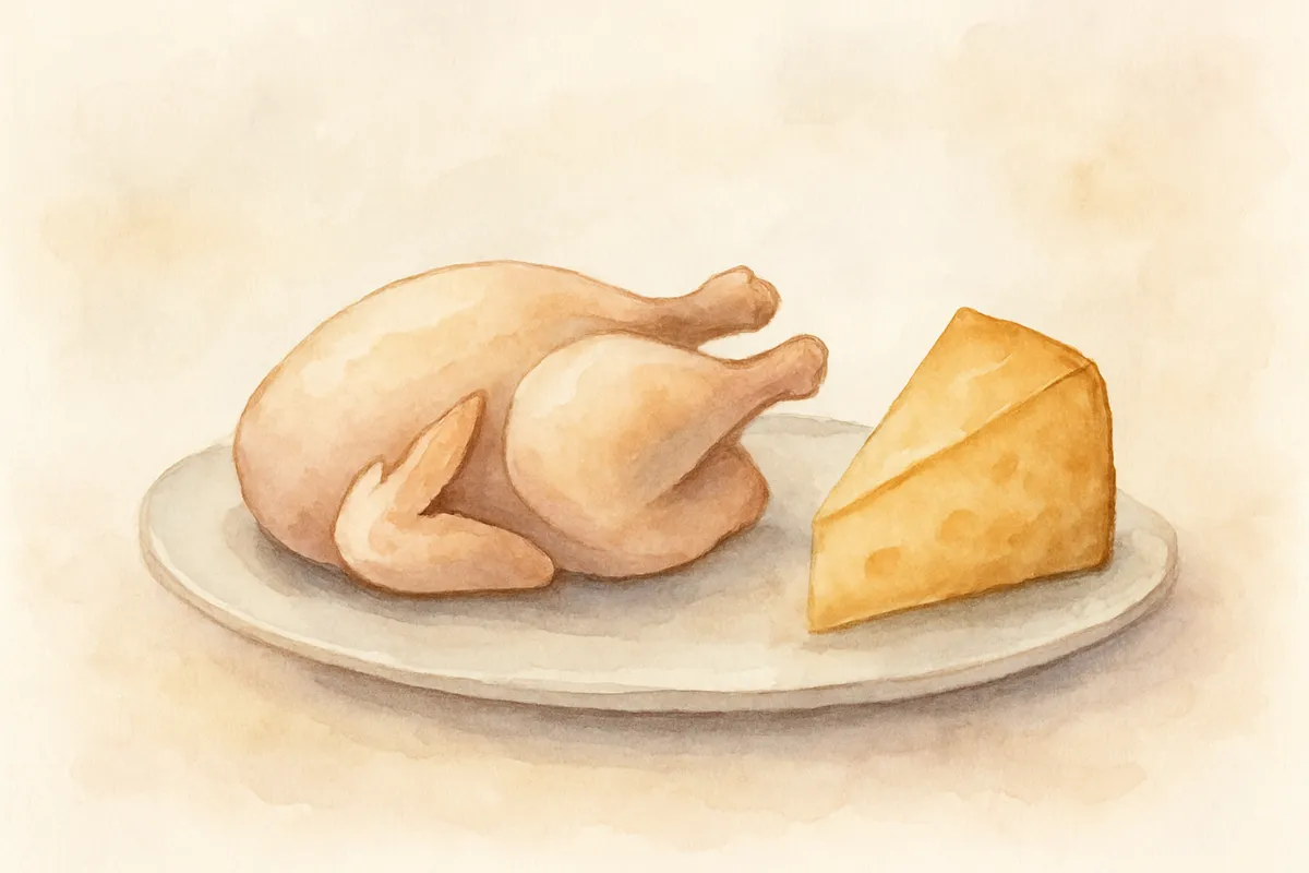 Tell me about basar v chalav as it pertains to chicken?