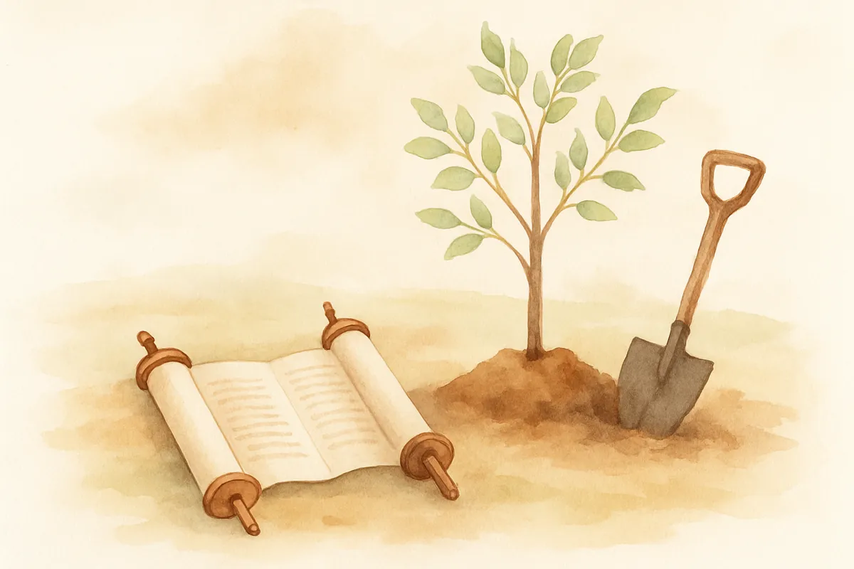 What is hebrew blessing for planting a tree?