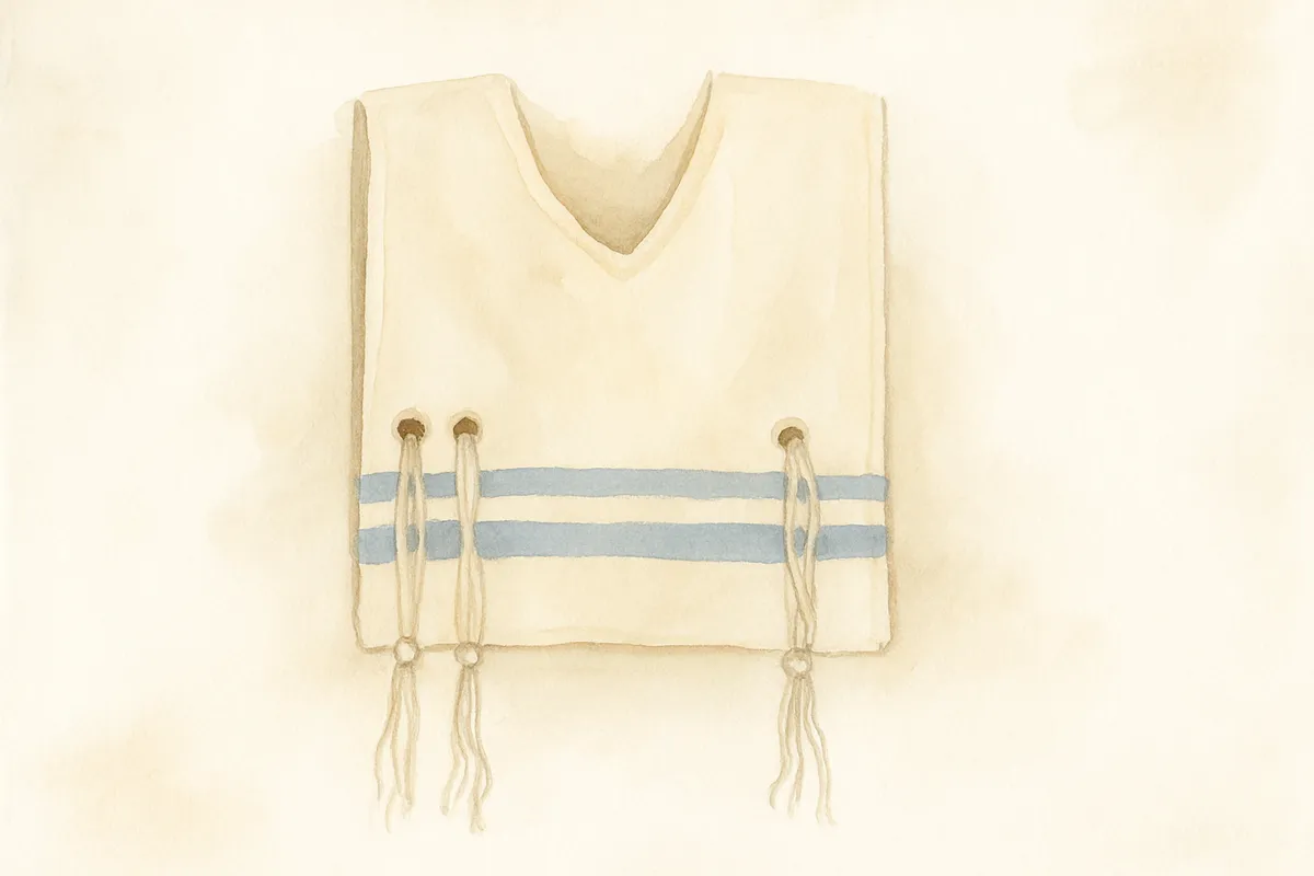 What is the different minchag of either one hole or two holes in a Tallit Katan
