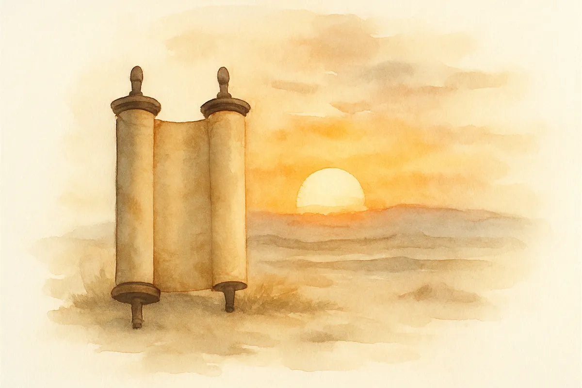 What is the earliest recorded sunset in the torah