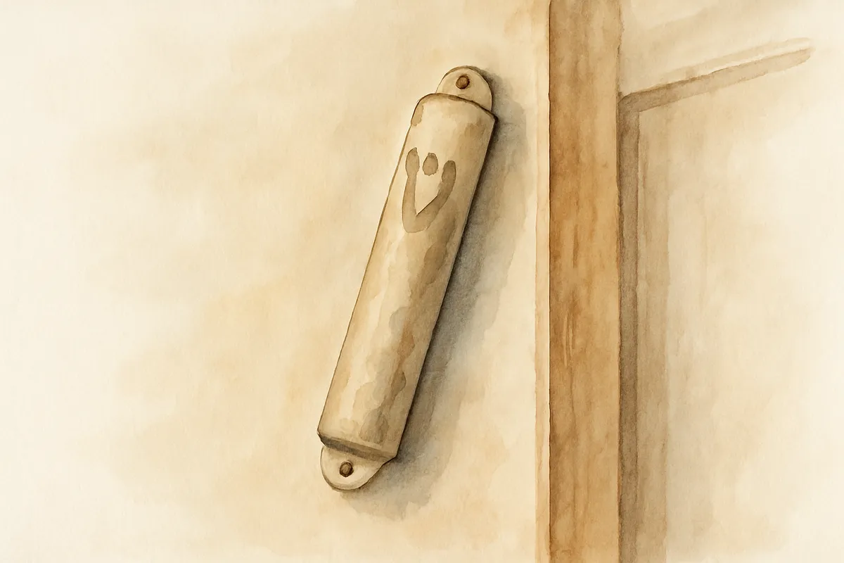 What is the Jewish door blessing (Mezuzah prayer)?